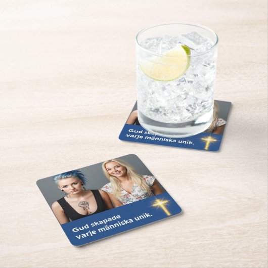 Underlägg — Unik Rechteckiger Pappuntersetzer (Vor Ort)