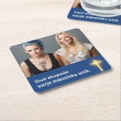 Underlägg — Unik Rechteckiger Pappuntersetzer (angewinkelt)