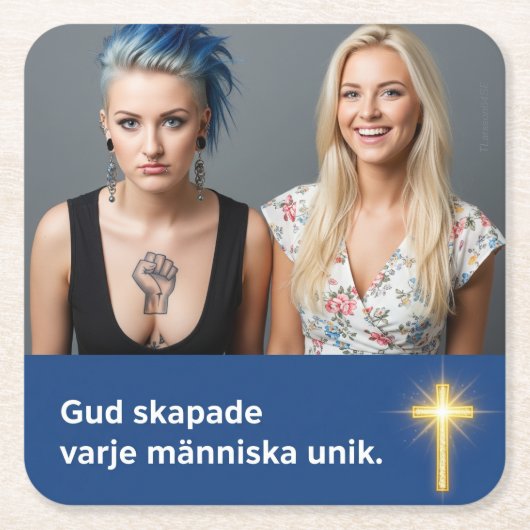 Underlägg — Unik Rechteckiger Pappuntersetzer (Vorderseite)