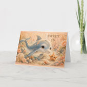 Undersea Freundschaft–Delfin & Seestern 16. Karte (Vorderseite)