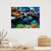 Undersea Tropical Coral Reef Poster (Küche)