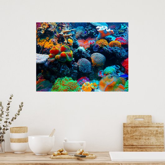 Undersea Tropical Coral Reef Poster (Küche)
