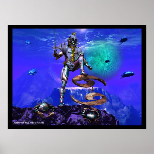 UNDERSEE/Krebs Zodiac Geburtstagszeichen Poster (Vorne)