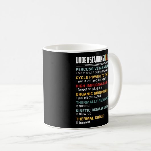 Understanding Engineers Percussive Maintenance Fun Kaffeetasse (VorderseiteRechts)