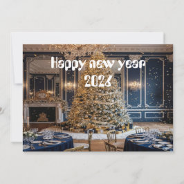 Understated New Year Elegance Card Dankeskarte