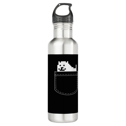 Undertale Dog Pocket Tee Edelstahlflasche (Vorderseite)