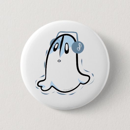 Undertale Napstablook Button (Vorderseite)