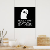 Undertale Napstablook wahrlich, nicht Gefühl darau Poster (Küche)
