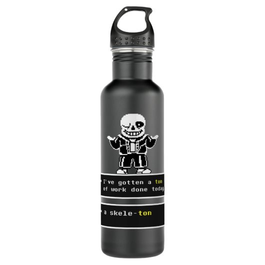 Undertale Sans  Edelstahlflasche (Vorderseite)