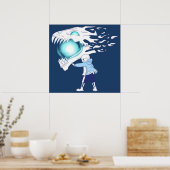 Undertale Sans und Gasterblaster Poster (Küche)