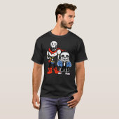Undertale - Sans und Papyrus T-Shirt (Vorne ganz)