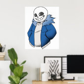 Undertale Sans Vector Poster (Heimbüro)