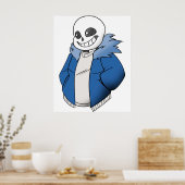 Undertale Sans Vector Poster (Küche)