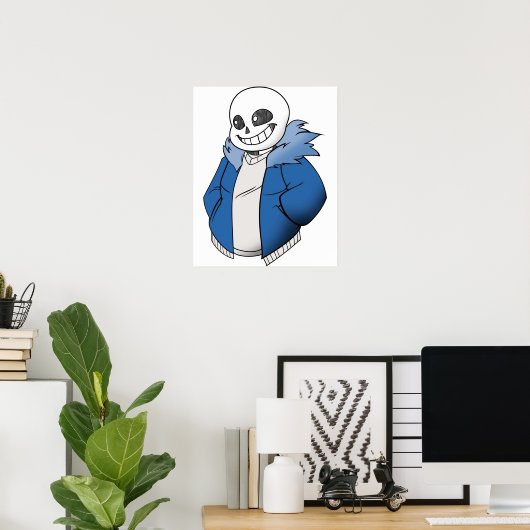 Undertale Sans Vector Poster (Heimbüro)