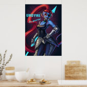 Undertale Undyne Poster (Küche)