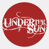 UnderTheSun - Aufkleber RED (Vorderseite)