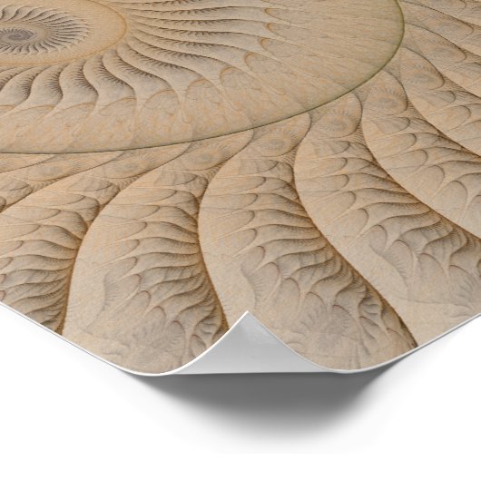 Undertow Abstrakt Spiral Poster (Ecke)