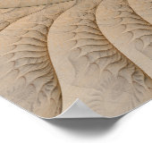 Undertow Tan Abstrakt Spiral Poster (Ecke)