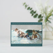 Undertow von Winslow Homer Feiertagspostkarte (Stehend Vorderseite)