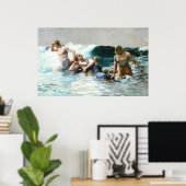 Undertow von Winslow Homer Poster (Heimbüro)