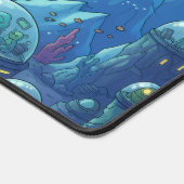Underwater Alien City Schreibtischunterlage (Ecke)