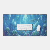 Underwater Alien City Schreibtischunterlage (Tastatur & Maus)