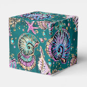 Underwater Aquamarin Luxe | Green Pastel Gold Seas Geschenkschachtel (Rückseite)