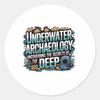  Underwater Archaeology Runder Aufkleber