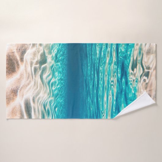 Underwater Beach Sand Mirror Badehandtuch (Badehandtuch)