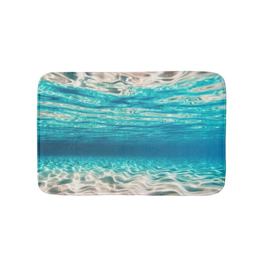 Underwater Beach Sand Mirror Badematte (Vorderseite)