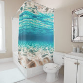 Underwater Beach Sand Mirror Duschvorhang (Beispiel)