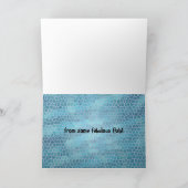Underwater Blue Heaven Happy Birthday Card Karte (Innenseite)