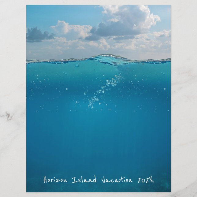 "Underwater Blue Sea Horizon" - Handbuch (Vorderseite)