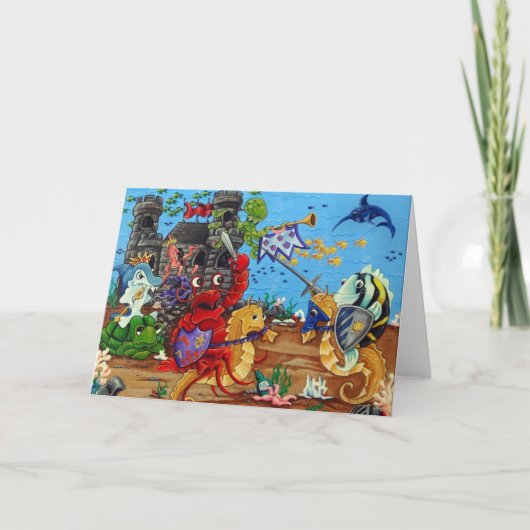 Underwater Duel Greeting Card Karte (Vorderseite)