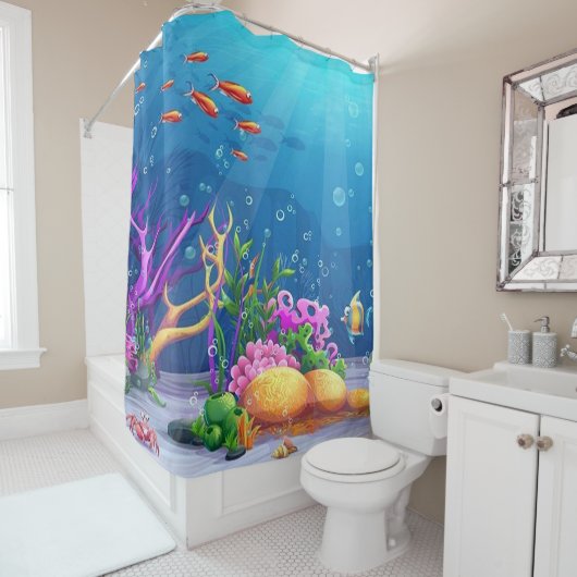 Underwater Duschvorhang (Beispiel)