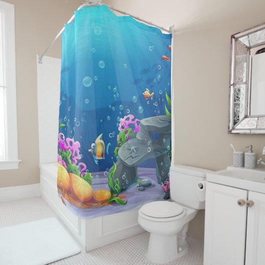 Underwater Duschvorhang (Beispiel)