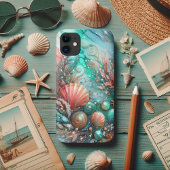 Underwater Fantasy Coral Glitzer Seashells Case-Mate iPhone Hülle