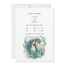 Underwater Fantasy Mermaid Couple Beach Wedding