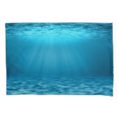 Underwater Ocean Light in Calm Blue Kissenbezug (Vorderseite-Links)