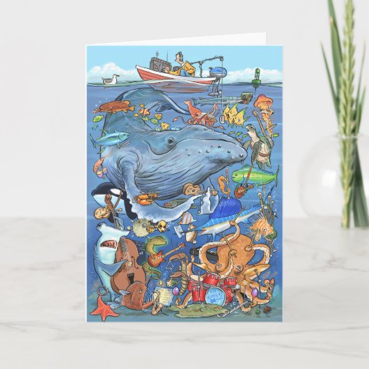 Underwater Orchestra Card 12x18 Karte (Vorderseite)