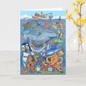 Underwater Orchestra Card 12x18 Karte (Gelbe Blume)