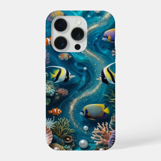 Underwater Pearl Reef iPhone 15 Pro Hülle – Ocean  (Rückseite)