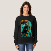 Underwater Photographer Pop Style Scuba Diver Dad Sweatshirt (Vorne ganz)