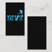 Underwater Scuba Diving Men Scuba Diver Visitenkarte (Vorne/Hinten)