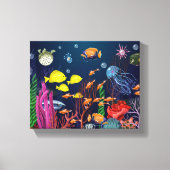 Underwater Sea Creature For Home | Canvas Print Leinwanddruck (Vorderseite)