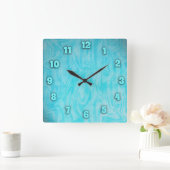 Underwater Time Quadratische Wanduhr (Zuhause)