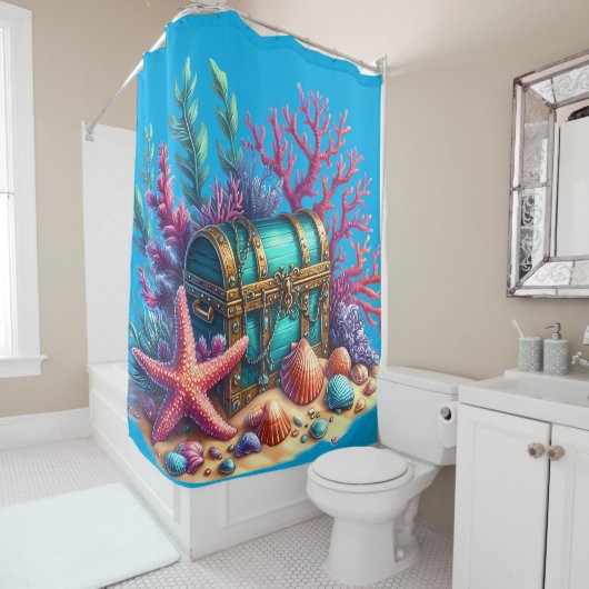 "Underwater Treasure" Duschvorhang (Beispiel)