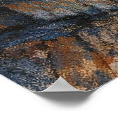 Underwater Visitor - Pastel Painting Style Art Poster (Ecke)