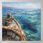 Underwater Visitor - Pastel Painting Style Art Poster (Vorne)