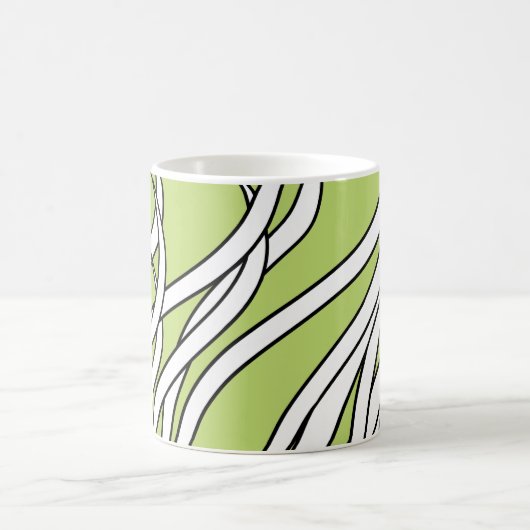 Underwater  Wave lime green Kaffeetasse (Mittel)